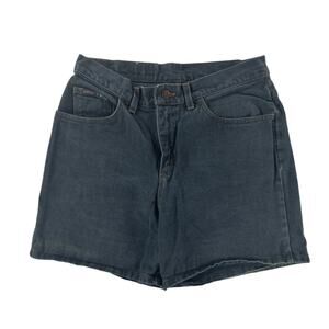 VTG 90s Blue Denim Riders High Waisted Womens Shorts - Faded Black - Size 12